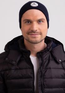 Шапка CASH-MERE Beanie, Marine Blau/Dark Blue