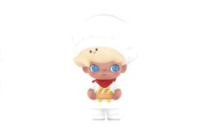 Фигурка Pop Mart DIMOO Life University Bread Baker (упаковано в пакет), белый