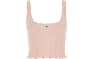Alexander Wang Логотип Pointelle Cami Tank Cradle Pink
