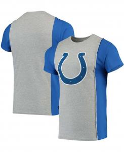 Мужская серая футболка с разрезом royal indianapolis colts upcycled Refried Apparel, мульти