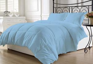 BesBedding Комплект постельного белья из 100% хлопка премиум-класса с плотностью 600 Light Blue