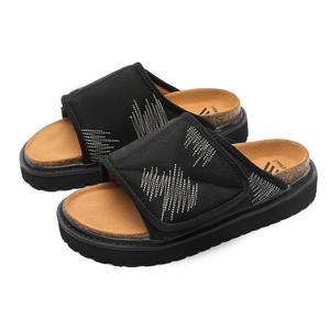 PAVEA Скользоустойчивые износостойкие шлепанцы унисекс черные, цвет Black