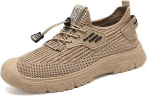 Мужские дышащие кроссовки из сетки, легкие летние кроссовки для бега и ходьбы, удобная мягкая подошва, спортивная обувь для повседневной носки и тренировок в спортзале Qacksv, хаки