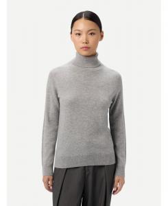 Женский классический кашемировый свитер с высоким воротником Gobi Cashmere, No Color