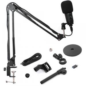 ikan Homestream USB Конденсаторный Кардиоидный Микрофон с Регулировкой Усиления и Регулируемым Рычагом Микрофона