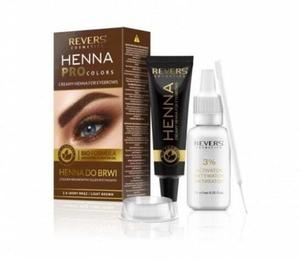 Кремовая хна для бровей HENNA PRO COLORS - светло-коричневый, Revers