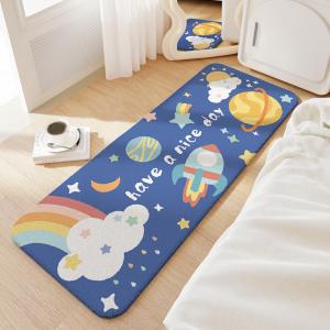Dajiang Ковер 80х160 см для спальни/гостиной, детский, с принтом звездного неба, легко чистится