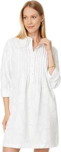 Платье Lilly Pulitzer Rhoda Long Sleeve Popover, цвет Resort White Shell Of A Good Time