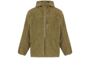 Однотонная утепленная куртка с капюшоном мужская карамельный кофе Levis