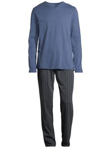 Пижама Schiesser Night & Home, цвет blau gestreift