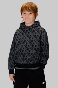 Детская хлопковая толстовка Calvin Klein Jeans, черный