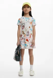 Платье-Сарафан с короткими рукавами и кошачьими ушками Desigual, White