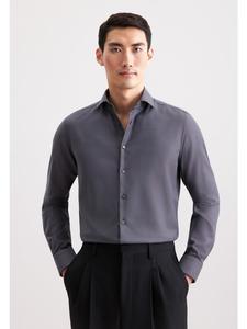 Рубашка делового кроя серого цвета Seidensticker