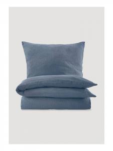 Постельное белье Hessnatur Musselin Set aus reiner Bio Baumwolle, цвет stahlblau