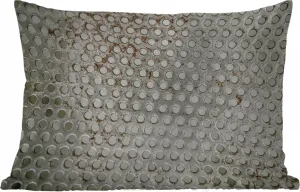 Подушка для улицы - Болт - Железо - Ржавый - 50x30 см - Устойчив к атмосферным воздействиям - Подушка для отдыха - Подушка для дивана - Украшение для гостиной MuchoWow