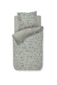 Чехол на подушку Pip Studio из перкаля, одинарный, цвет Zubieta, синий, размер 80x80