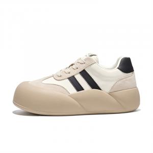 JOSINY Уродливо-Милый Нишевый Дизайн Большая Голова Пухлые Туфли Модный Тренд Универсальные Ретро Спортивные Повседневные Ботинки, Красно-Коричневый (Высота каблука 5 см)