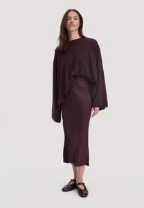 Юбка Hessnatur MIDI, Schwarzbeere/Dark Purple