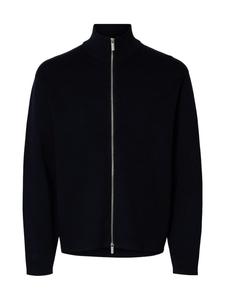 SELECTED HOMME Кардиган SLHSTELLER FN свободного кроя на молнии, синий