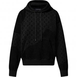 Графический жаккардовый худи LOUIS VUITTON, черный