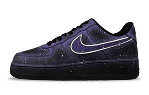 Nike Air Force 1 Slip Resistant Anti Kick Low top детские скейтбординг кроссовки Black Purple для подростков