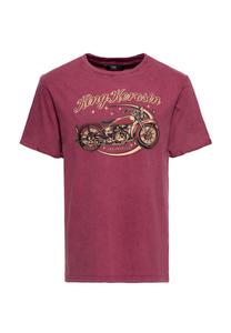 Рубашка с принтом Acid Washed Bobber KING KEROSIN, цвет Burgund