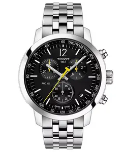 Мужские швейцарские часы-хронограф PRC 200 со стальным браслетом, 43 мм Tissot