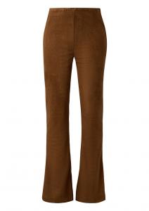 Расклешенные брюки QS, Cognac