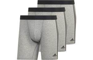 BBR 3PP ACTIVE FLEX CO 3ST Трусы мужские 3 шт Medium Gray Adidas