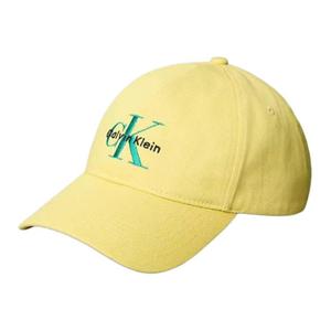 Хлопковая бейсболка Unisex ярко-желтая Calvin Klein, желтый