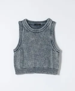 Майка из пигментированного трикотажа Jeanasis, цвет Other Blue (88)