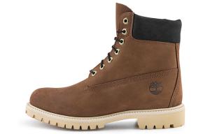 Мужские уличные ботинки Timberland высокие из кожи, темно-коричневый