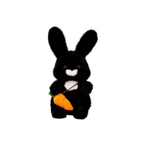 Плюшевая игрушка Carrot Rabbit, высота 30см/40см KUMAOYA, черный