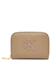 Кошелек Bold Ck Medium Zip Around LV04F1154G Calvin Klein, бежевый