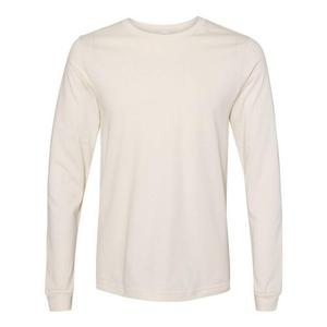 Футболка унисекс из джерси с длинными рукавами BELLA + CANVAS Bella+Canvas, цвет Natural