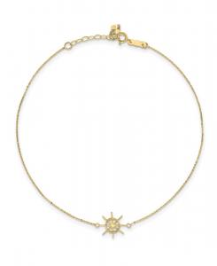 Браслет Капитанский штурвал из 14-каратного желтого золота Macy's, Gold