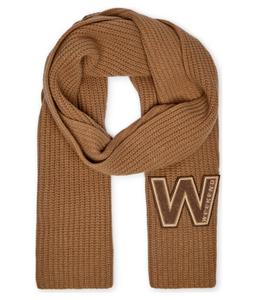Шарф женский Weekend Maxmara вязаный шерстяной, коричневый