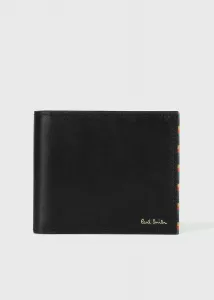 Бумажник с яркой полосатой отделкой