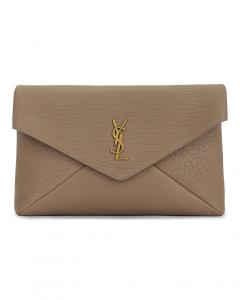 Большой конверт-мешочек Saint Laurent, Dusty Grey