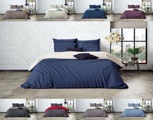 Однотонное двустороннее постельное белье Mistral Home благородный перкаль 100% египетский хлопок, цвет: Pristine-Dark Blue, размер: 135х200см.