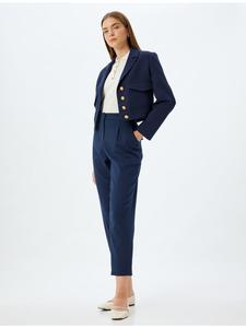 Тканевые брюки KOTON Hose, цвет Marineblau