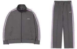 Повседневная спортивная одежда Unisex с лацканом Moderate Nerdy, set (темно-серый+темно-серый)