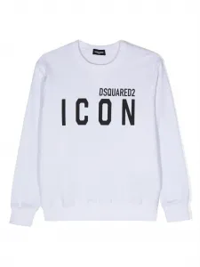 Толстовка с логотипом DSQUARED2 KIDS, белый