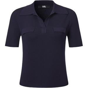 Футболка-поло Karl Lagerfeld SS25 женская KARL LAGERFELD / Karl Lagerfeld Jeans, синий