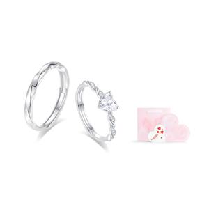 Унисекс кольцо из сплава Alloy Rings Cuz Strange Intention, Couple + Love Gift Box - Scratch Card