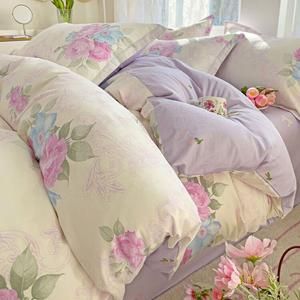 LUOLAI HOME Комплект постельного белья 4 предмета, размер простыни 200x220 см, для матраса 220x240 см