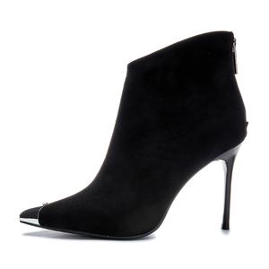 POOQ Женские черно-бордовые ботинки на шнуровке, цвет Black