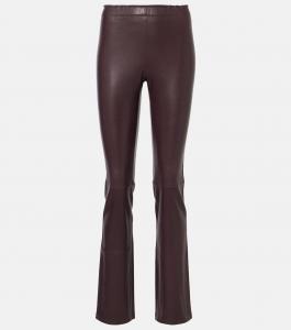 Длинные расклешенные кожаные леггинсы JP Stouls, Doges