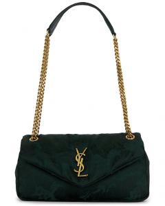 Маленькая сумка-цепочка Calypso Saint Laurent, Emerald Stone