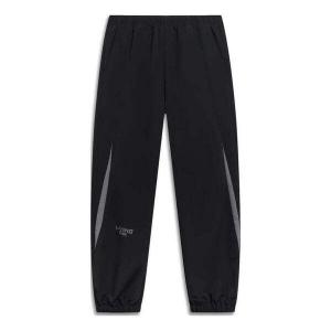 Штаны светоотражающие логотипы джоггеры брюки Li-Ning, черный